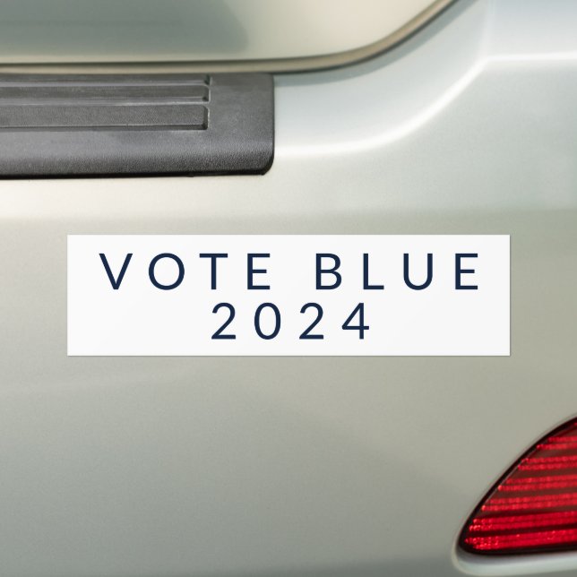 Pegatina Para Coche Voto Mínimo Azul Kamala Harris 2024 (en coche)