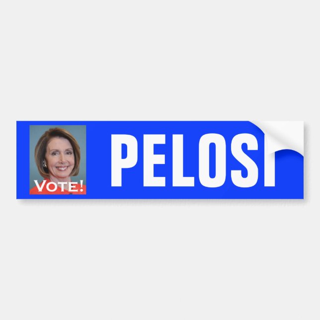 Pegatina Para Coche Voto Nancy Pelosi (Frente)