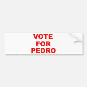Pegatina Para Coche Voto para Pedro