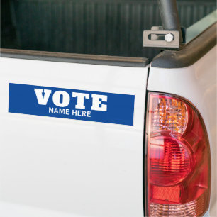 PEGATINA PARA COCHE VOTO PERSONALIZADO ELECTOR CANDIDATO ELECCIÓN