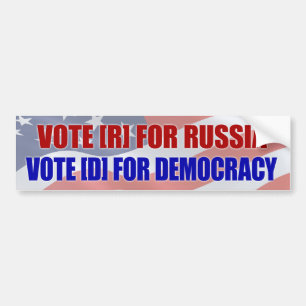 Pegatina Para Coche Voto [R] para Rusia