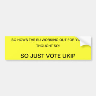 PEGATINA PARA COCHE VOTO UKIP