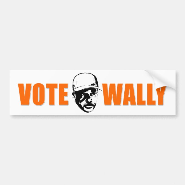 Pegatina Para Coche Voto Wally Bumpersticker (Frente)