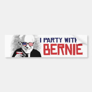 Pegatina Para Coche Voy de fiesta con Bernie - las chorreadoras de