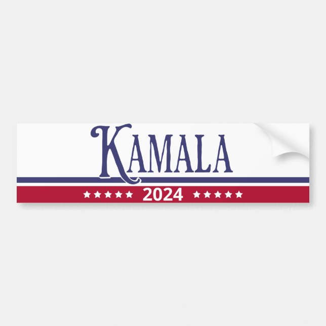Pegatina Para Coche VP Kamala 2024 Harris electoral para presidente (Frente)