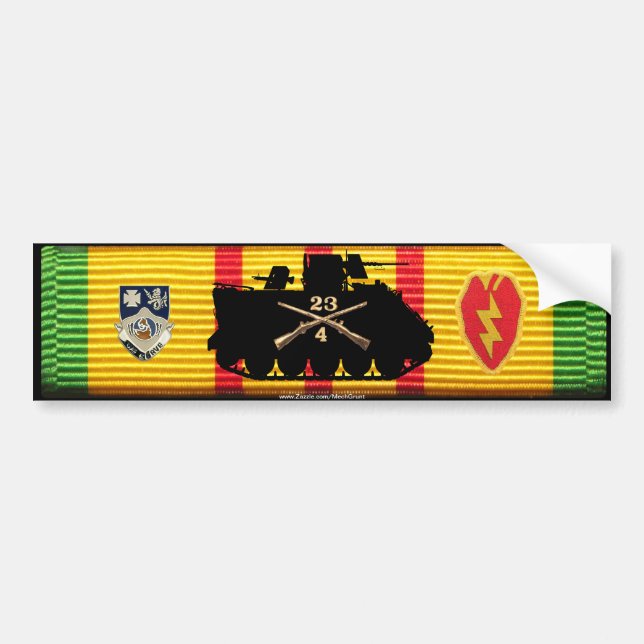 Pegatina Para Coche VSM 4/23 Inf Track & Insignia (Frente)