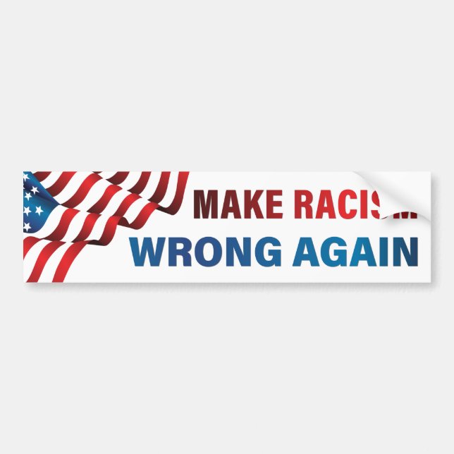 Pegatina Para Coche Vuelve a equivocarse el racismo - antirracismo, an (Frente)