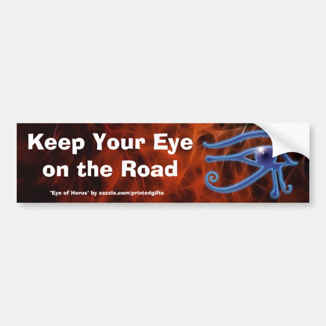 Pegatina Para Coche WADJET OYE OF HORUS Road Safety Bumper Sticker (Frente)