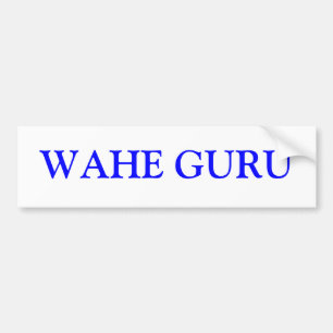 PEGATINA PARA COCHE WAHE GURU