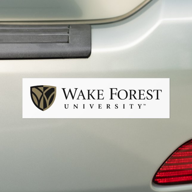 Pegatina Para Coche Wake Forest University Wordmark (en coche)