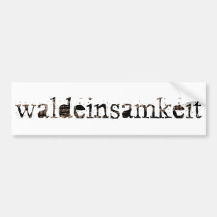 Pegatina Para Coche Waldeinsamkeit