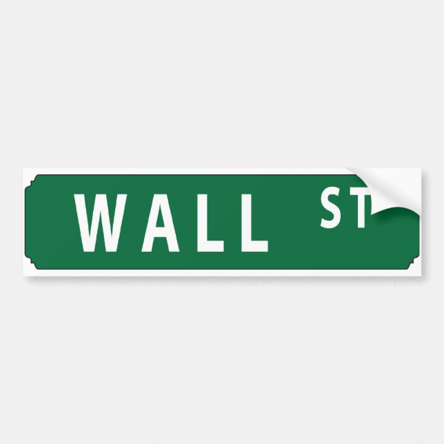 Pegatina Para Coche Wall Street (Frente)
