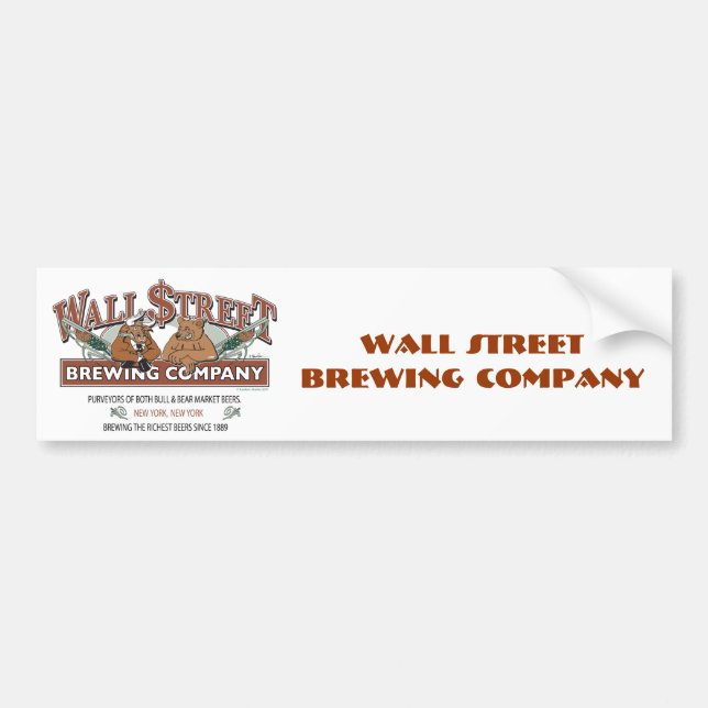 Pegatina Para Coche WALL-STRRET-BREWING-for-Caf (Frente)