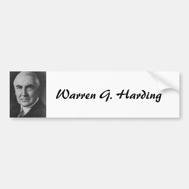 Pegatina Para Coche Warren G. Harding 29 (Frente)