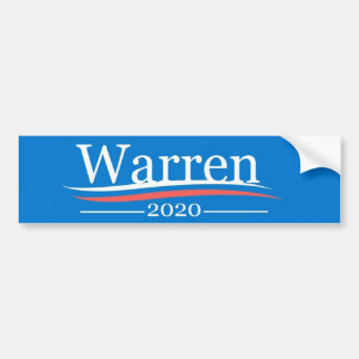 Pegatina Para Coche Warren para el presidente, 2020, azul clásico de