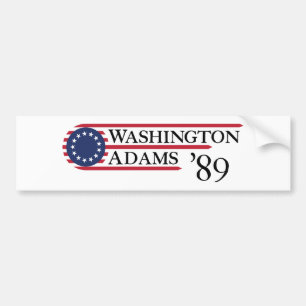 Pegatina Para Coche Washington Adams '89