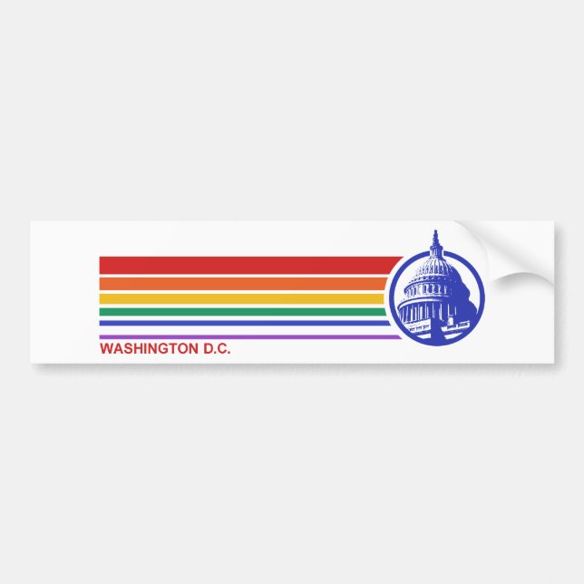 Pegatina Para Coche Washington DC (Frente)