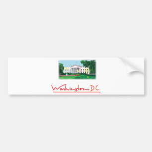 Pegatina Para Coche Washington DC - Casa Blanca