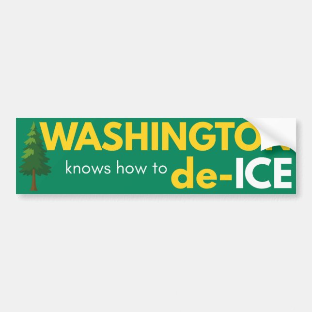 Pegatina Para Coche Washington political bumper sticker (Frente)