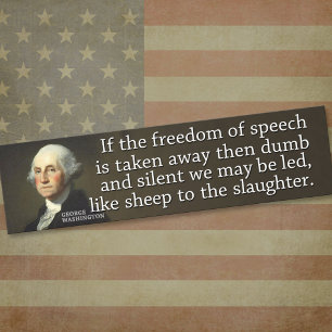 Pegatina Para Coche Washington: Si la libertad de expresión es arrebat