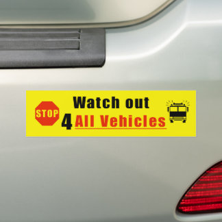 Pegatina Para Coche Watch out for all vehicles 