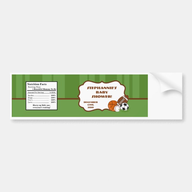 Pegatina Para Coche Water Bottle Label All-Star Green (Frente)