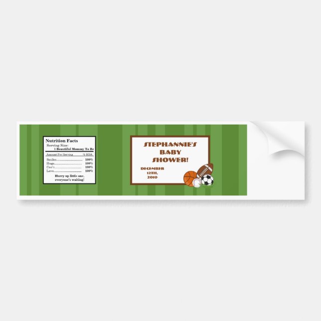 Pegatina Para Coche Water Bottle Label All-Star Green (Frente)