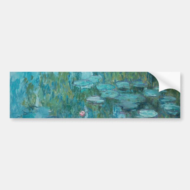 Pegatina Para Coche Water Lilies (por Claude Monet, 1915) (Frente)