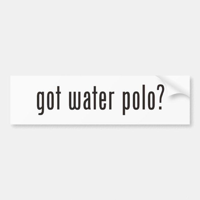 Pegatina Para Coche ¿water polo conseguido? (Frente)