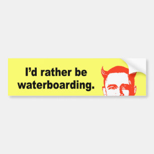 Pegatina Para Coche Waterboarding bastante