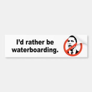 Pegatina Para Coche Waterboarding bastante