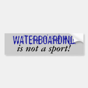 Pegatina Para Coche ¡WATERBOARDING, no es un deporte!