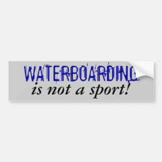 Pegatina Para Coche ¡WATERBOARDING, no es un deporte!
