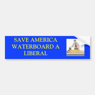 Pegatina Para Coche waterboardingaliberal, RESERVA AMERICAWATERBOARD