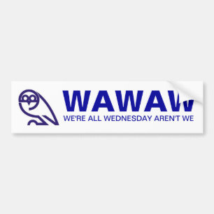 Pegatina Para Coche WAWAW que somos TODO EL MIÉRCOLES NO SON