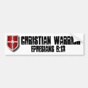 Pegatina Para Coche weapon_shield, guerrero cristiano, 6:13 de