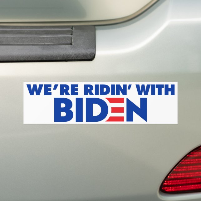 Pegatina Para Coche We're Ridin' With Biden 2024 (en coche)