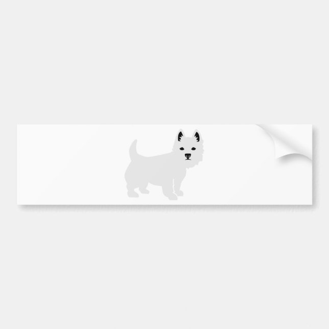 Pegatina Para Coche Westie (Frente)