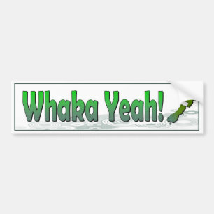 Pegatina Para Coche Whaka sí. el decir divertido del kiwi (Nueva