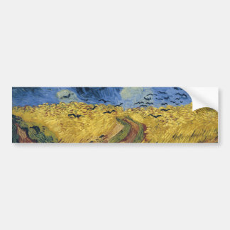 Pegatina Para Coche Wheatfield con Crows (F779) Van Gogh Bella Artes