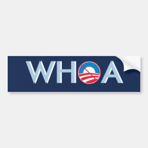 Pegatina Para Coche WHOA Obama