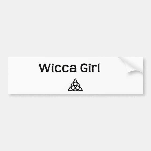 Pegatina Para Coche Wicca Chica (Frente)