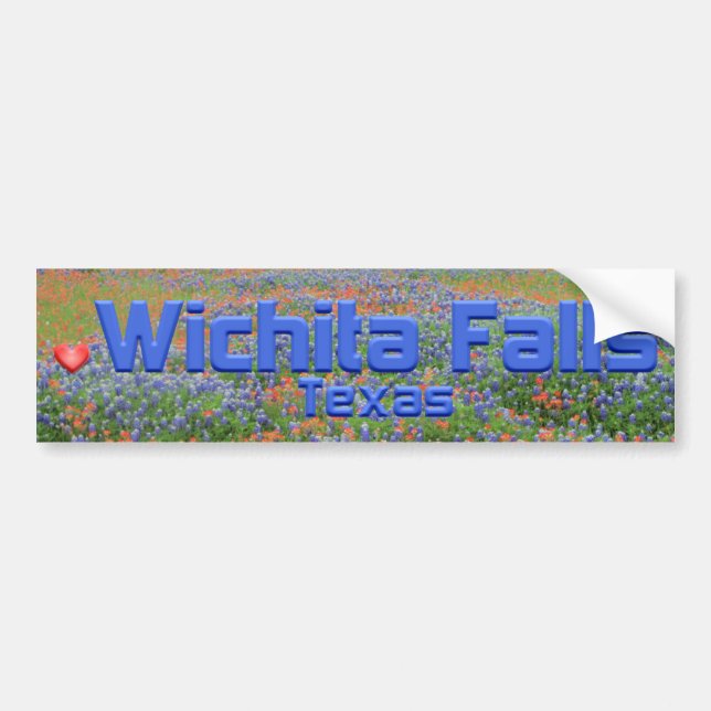 Pegatina Para Coche Wichita Falls Texas (Frente)