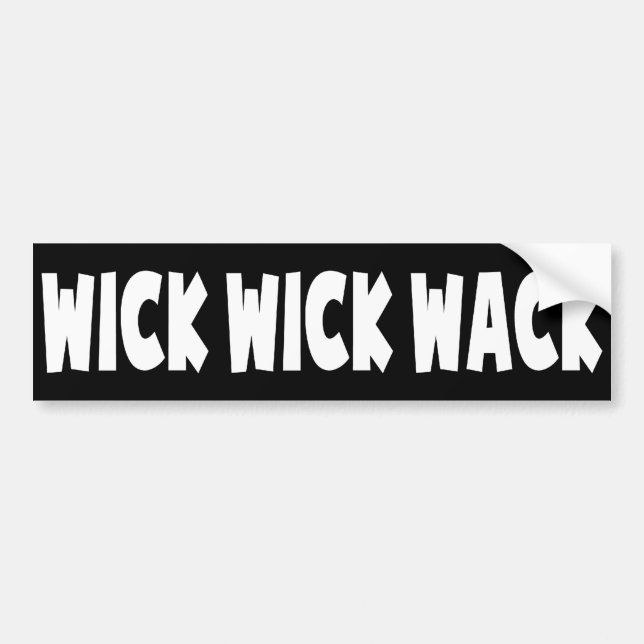Pegatina Para Coche Wick Wick Wack (Frente)
