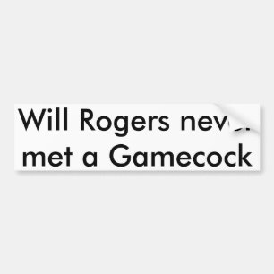 Pegatina Para Coche Will Rogers Bumper Sticker