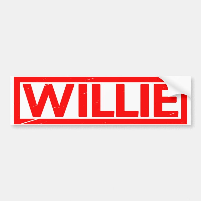 Pegatina Para Coche Willie Stamp (Frente)
