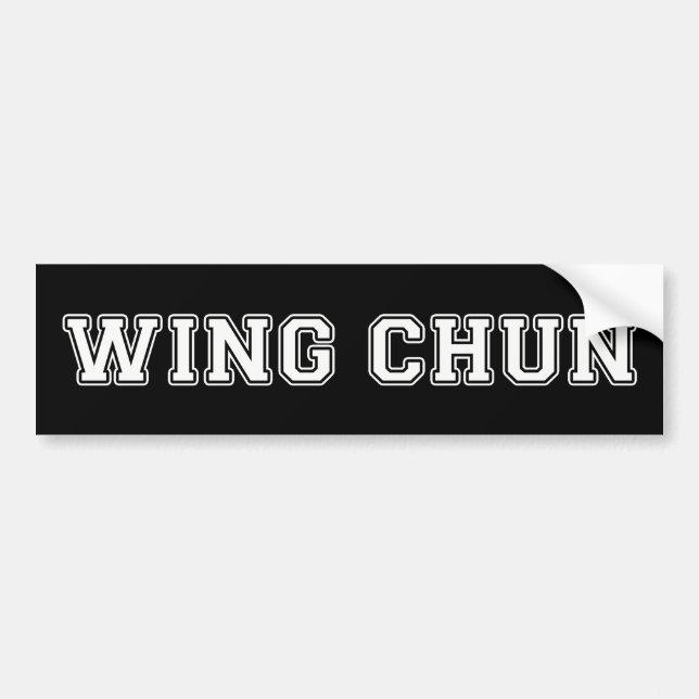 Pegatina Para Coche Wing Chun (Frente)