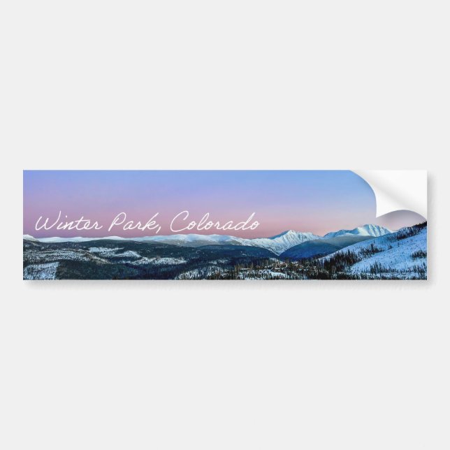Pegatina Para Coche Winter Park Bumper Sticker (Frente)