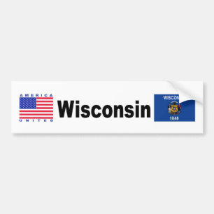 Pegatina Para Coche Wisconsin