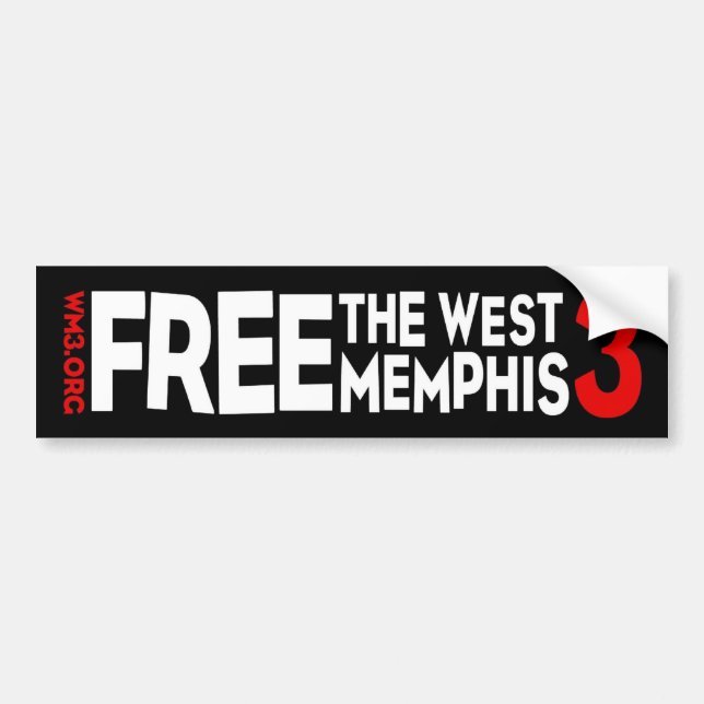 Pegatina Para Coche WM3 WEST MEMPHIS TRES stickers bumper (Frente)